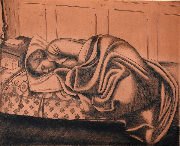 Frederick-Austin: Sleeping-Woman-(Cunard-Line-),-1932