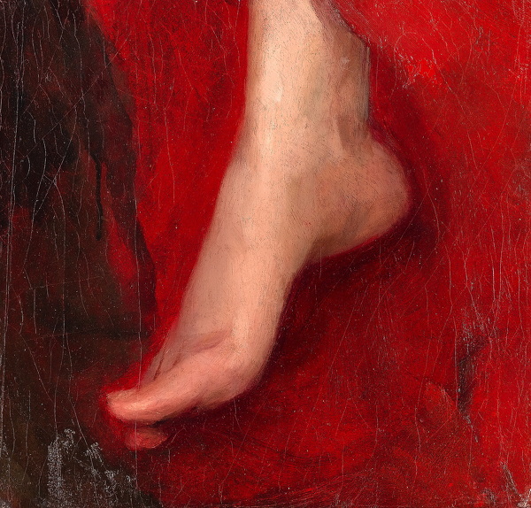 Artist Albert de Belleroche (1864-1944): Study of a foot, early 1880s