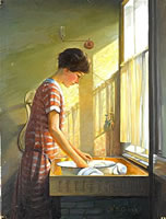 Artist Walter Bonner Gash: Washing Up